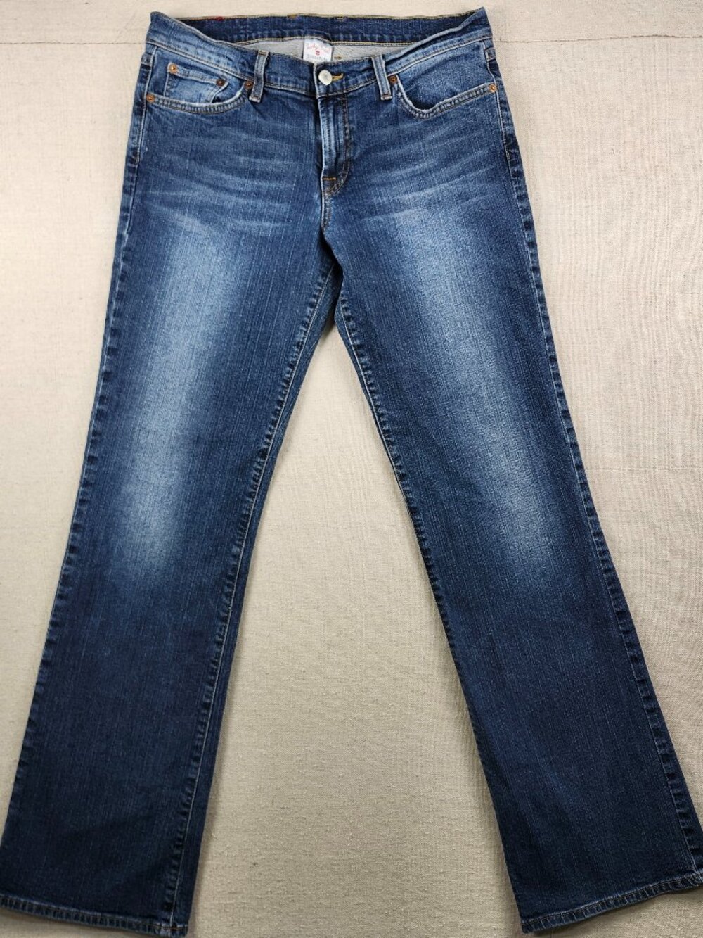 Vintage Y2K Lucky Brand Dungarees G Montesano 12/31 Flare Jeans